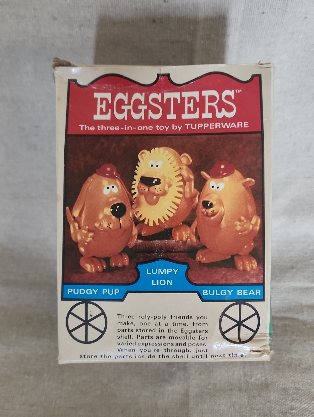 Tupperware Eggsters Lumpy Lion & Friends Toy Set - Orange